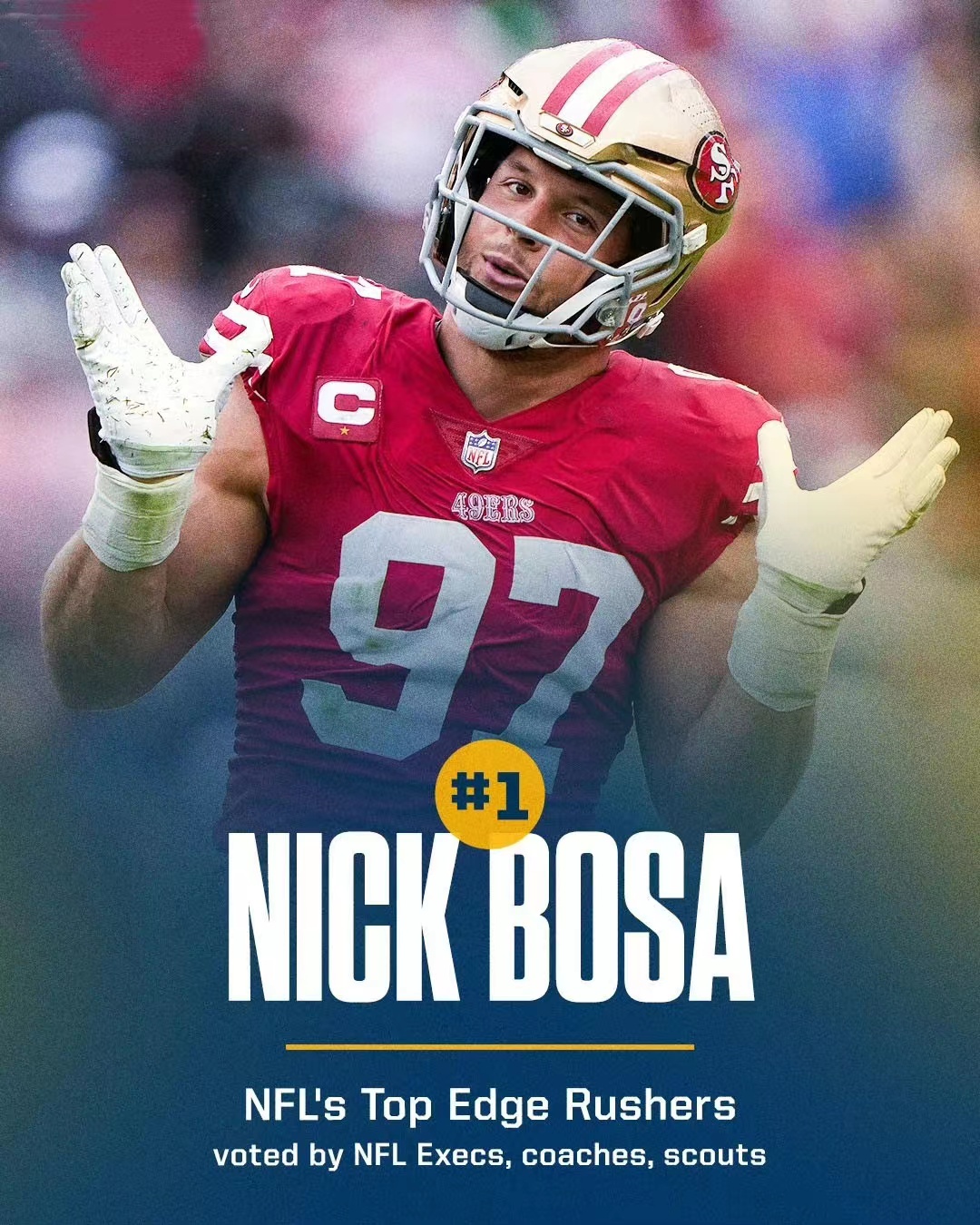 Die NFL wurde zum besten Pass-Rusher gewählt, die Trikots der 49ers erstrahlen in Glanz
